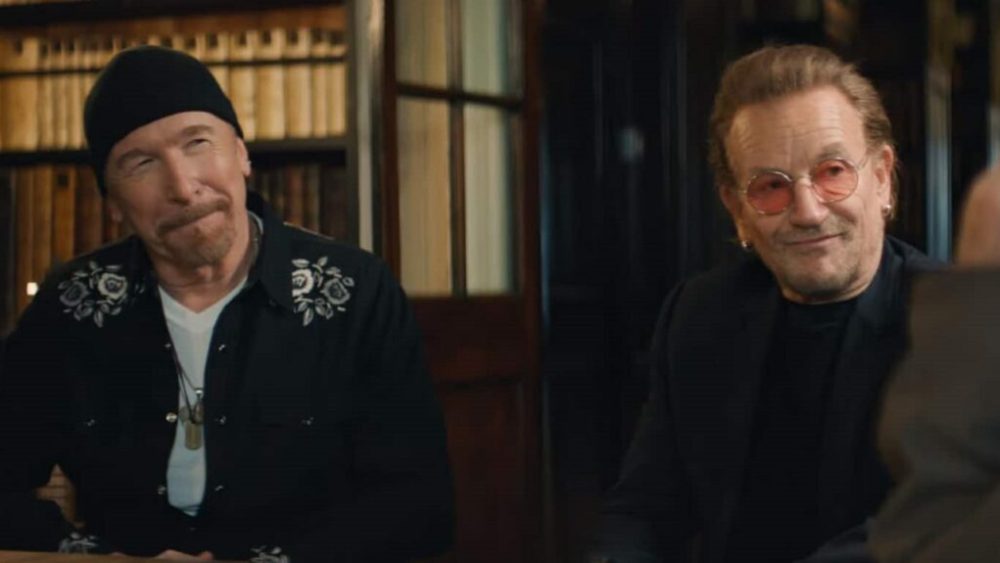 Bono & The Edge: A Sort of Homecoming, with Dave Letterman // Source : Disney+ Bono & The Edge: A Sort of Homecoming, with Dave Letterman // Source : Disney+