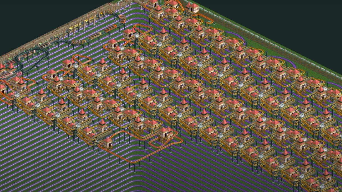 La plus longue attraction de RollerCoaster Tycoon 2 // Source : Capture YouTube La plus longue attraction de RollerCoaster Tycoon 2 // Source : Capture YouTube