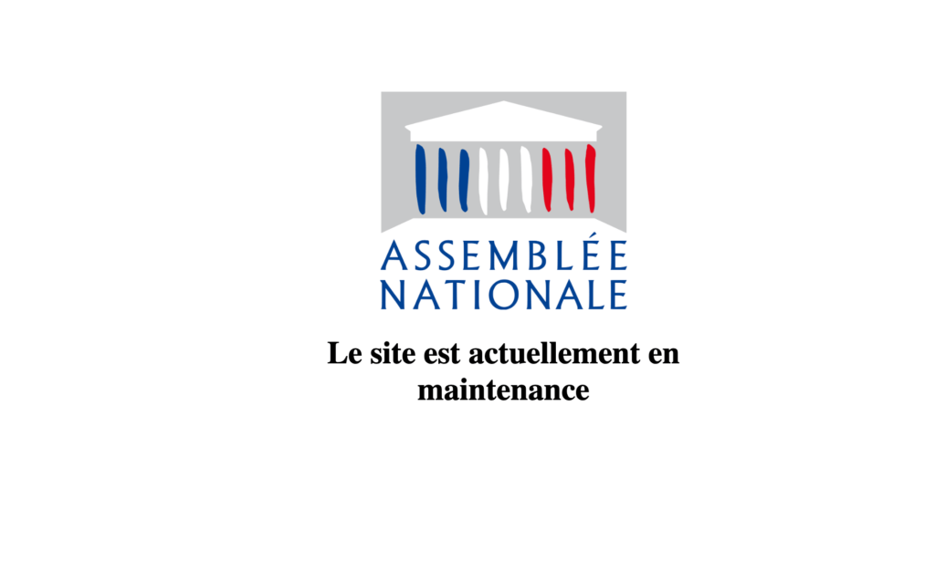 La page du site de l'Assemblée Nationale ce 27 mars. // Source : Numerama La page du site de l'Assemblée Nationale ce 27 mars. // Source : Numerama