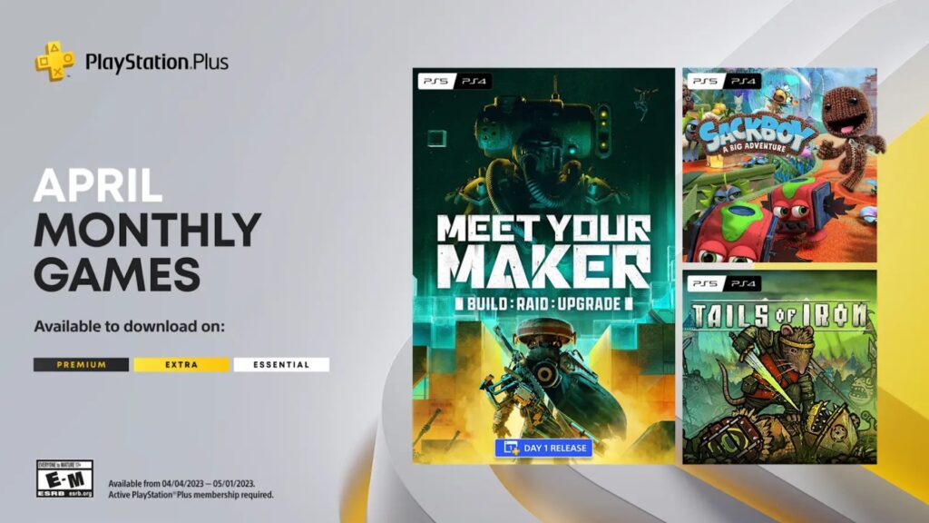 Les jeux du PlayStation Plus en avril // Source : Sony Les jeux du PlayStation Plus en avril // Source : Sony