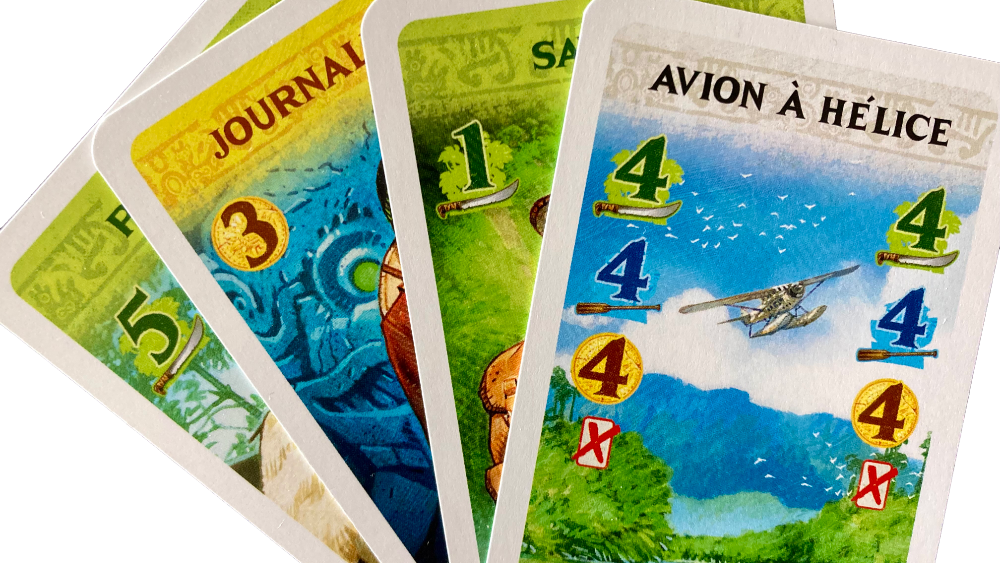 Les quatre cartes de ce tour // Source : S. Goetz pour Numerama Les quatre cartes de ce tour // Source : S. Goetz pour Numerama