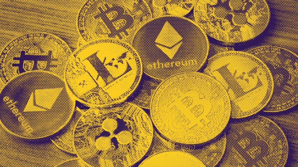 Des crypto-monnaies // Source : Canva Des crypto-monnaies // Source : Canva