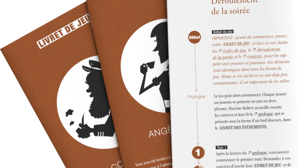 Exemples de livrets d’une enquête // Source : Blackrock Games Exemples de livrets d’une enquête // Source : Blackrock Games