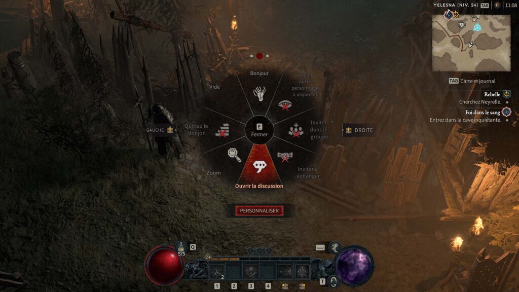 Diablo 4 roue d'action Diablo 4 roue d'action