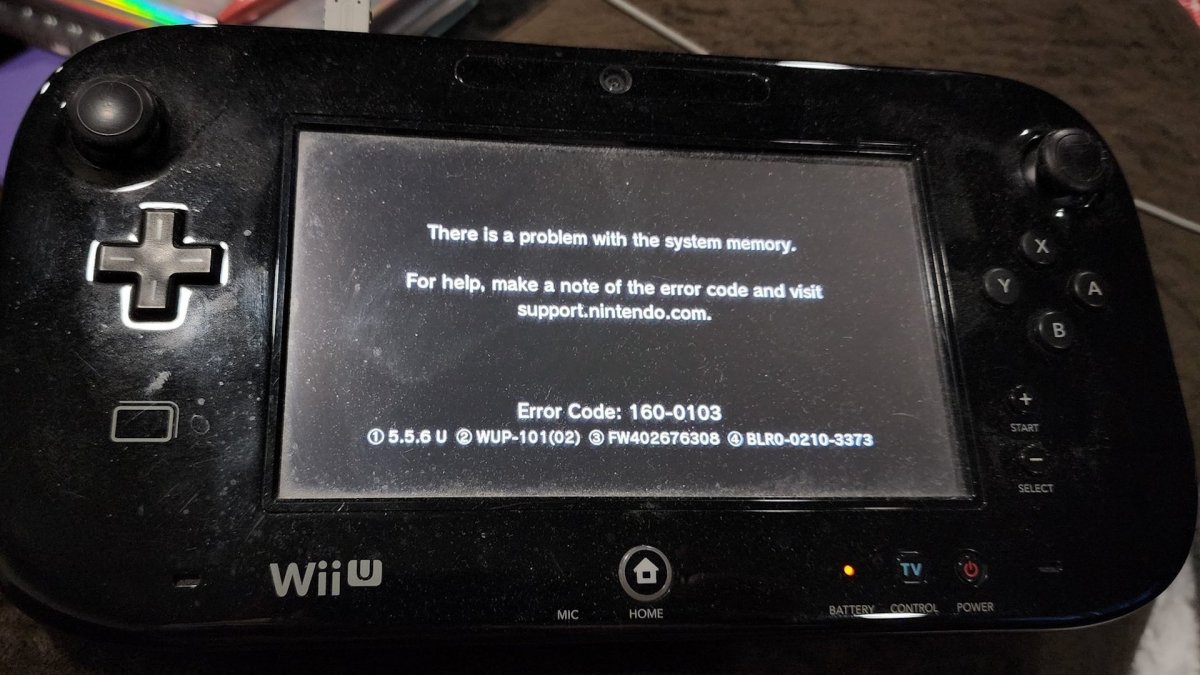 Problème avec la Nintendo Wii U // Source : Twitter Problème avec la Nintendo Wii U // Source : Twitter