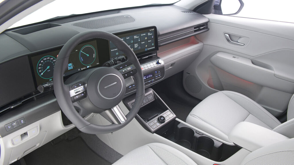 Intérieur du nouveau Kona EV // Source : Hyundai Intérieur du nouveau Kona EV // Source : Hyundai