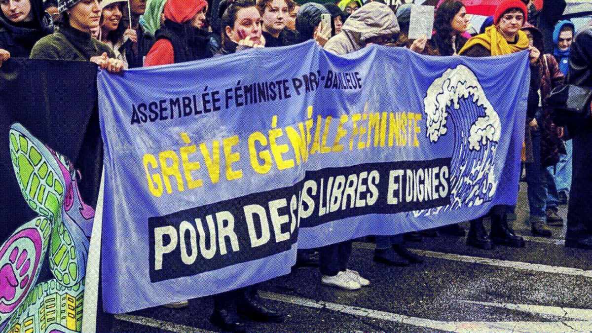 La grève féministe du 8 mars 2023 à Paris // Source : Aurore Gayte pour Numerama La grève féministe du 8 mars 2023 à Paris // Source : Aurore Gayte pour Numerama