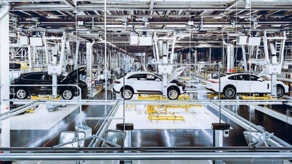 Usine Porsche de Leipzig // Source : Porsche Usine Porsche de Leipzig // Source : Porsche