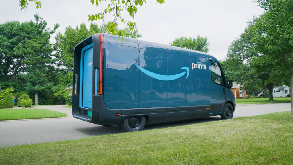 Van utilitaire électrique de livraison pour Amazon // Source : Rivian Van utilitaire électrique de livraison pour Amazon // Source : Rivian