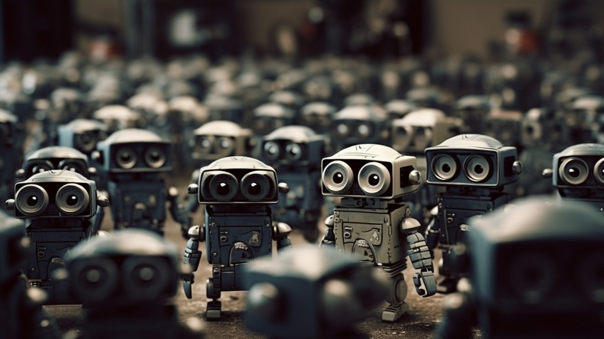 Des petits robots perdus // Source : Numerama / Midjourney Des petits robots perdus // Source : Numerama / Midjourney