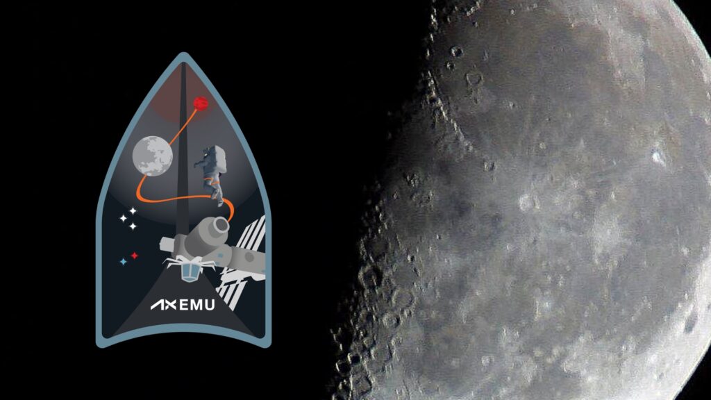 Un logo chargé d'histoire // Source : Axiom Space et Pixnio Un logo chargé d'histoire // Source : Axiom Space et Pixnio