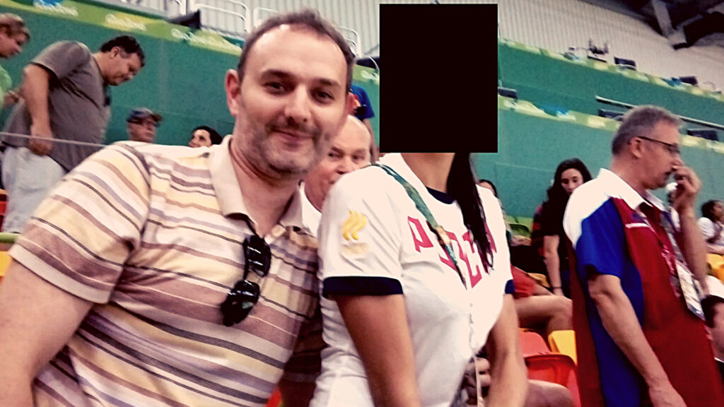 Evgenii Serebriakov à la tête de Sandworm, les hackers du Kremlin. Ici avec une sportive lors des JO de Rio en 2016. // Source : Department of Justice Evgenii Serebriakov à la tête de Sandworm, les hackers du Kremlin. Ici avec une sportive lors des JO de Rio en 2016. // Source : Department of Justice