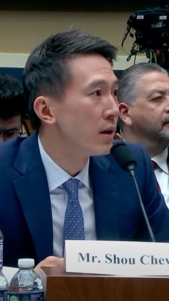 Shou Zi Chew, le patron de TikTok. // Source : Numerama
