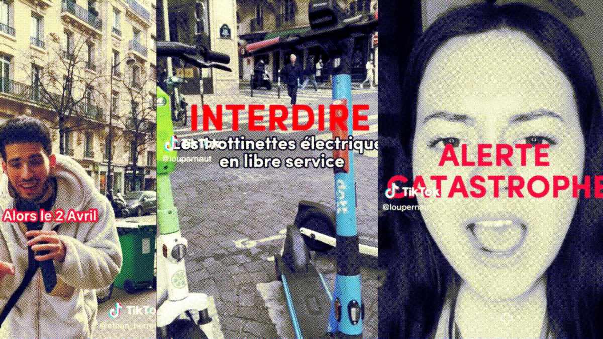 Des influenceurs ont participé à une campagne TikTok sur les trottinettes électriques // Source : Capture d'écran Numerama Des influenceurs ont participé à une campagne TikTok sur les trottinettes électriques // Source : Capture d'écran Numerama