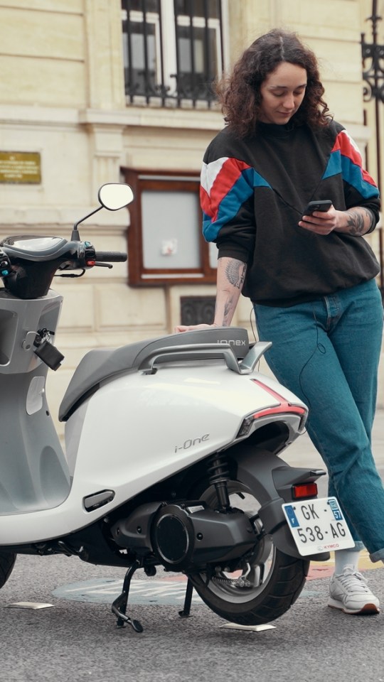 Kymco i-One // Source : Thomas Ancelle pour Numerama