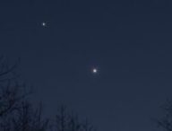 Vénus et Jupiter. // Source : Flickr/CC/Jürgen Mangelsdorf (photo recadrée) Vénus et Jupiter. // Source : Flickr/CC/Jürgen Mangelsdorf (photo recadrée)