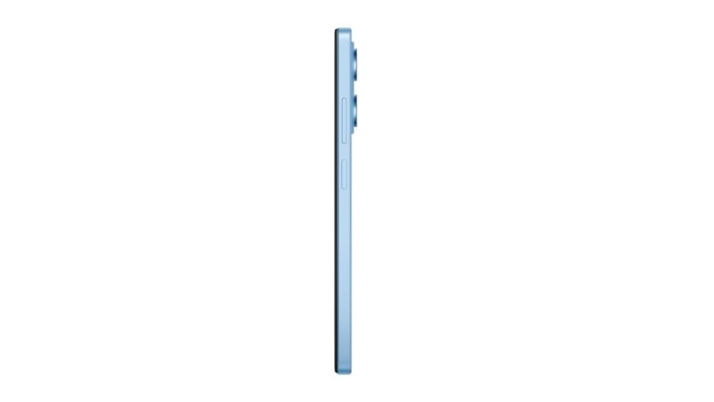 Le Xiaomi Redmi Note 12 Pro vu de profil Le Xiaomi Redmi Note 12 Pro vu de profil