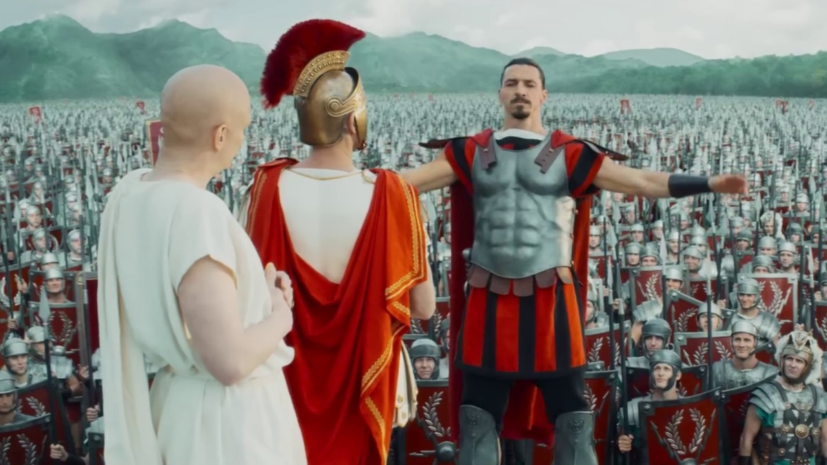 Zlatan Ibrahimovic dans Astérix et Obélix : L'empire du milieu. // Source : Pathé Zlatan Ibrahimovic dans Astérix et Obélix : L'empire du milieu. // Source : Pathé