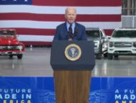 Discours de Joe Biden chez Ford en mai 2021 // Source : Capture video White House Discours de Joe Biden chez Ford en mai 2021 // Source : Capture video White House