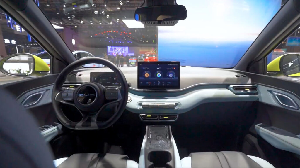 Intérieur de la BYD Seagull // Source : BYD Intérieur de la BYD Seagull // Source : BYD