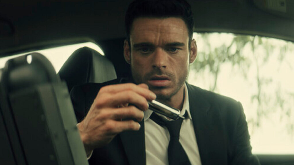 Richard Madden, un Ryan Gosling sous adrénaline // Source : Amazon Prime Video Richard Madden, un Ryan Gosling sous adrénaline // Source : Amazon Prime Video