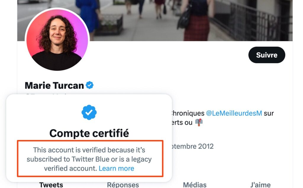 Le message qui s'affiche a changé // Source : Twitter Capture d'écran Le message qui s'affiche a changé // Source : Twitter Capture d'écran