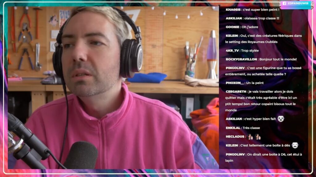 Copain Du Web lord d'un live // Source : Twitch / Copain Du Web Copain Du Web lord d'un live // Source : Twitch / Copain Du Web