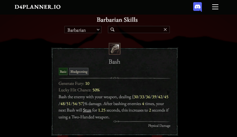 D4 Planner skills