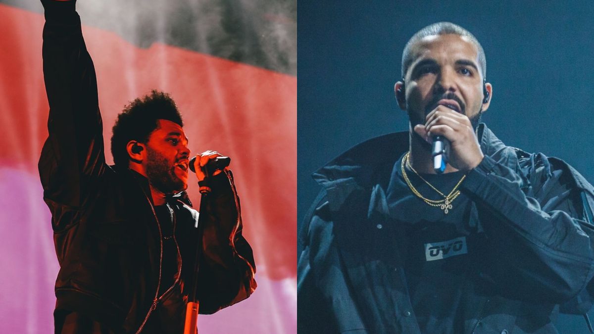 The Weeknd et Drake // Source : Montage Numerama / Wikimedia Commons The Weeknd et Drake // Source : Montage Numerama / Wikimedia Commons