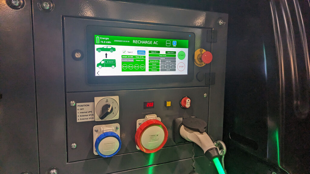 Mesure précise de l'énergie distribuée par la recharge e-gap // Source : Raphaelle Baut Mesure précise de l'énergie distribuée par la recharge e-gap // Source : Raphaelle Baut