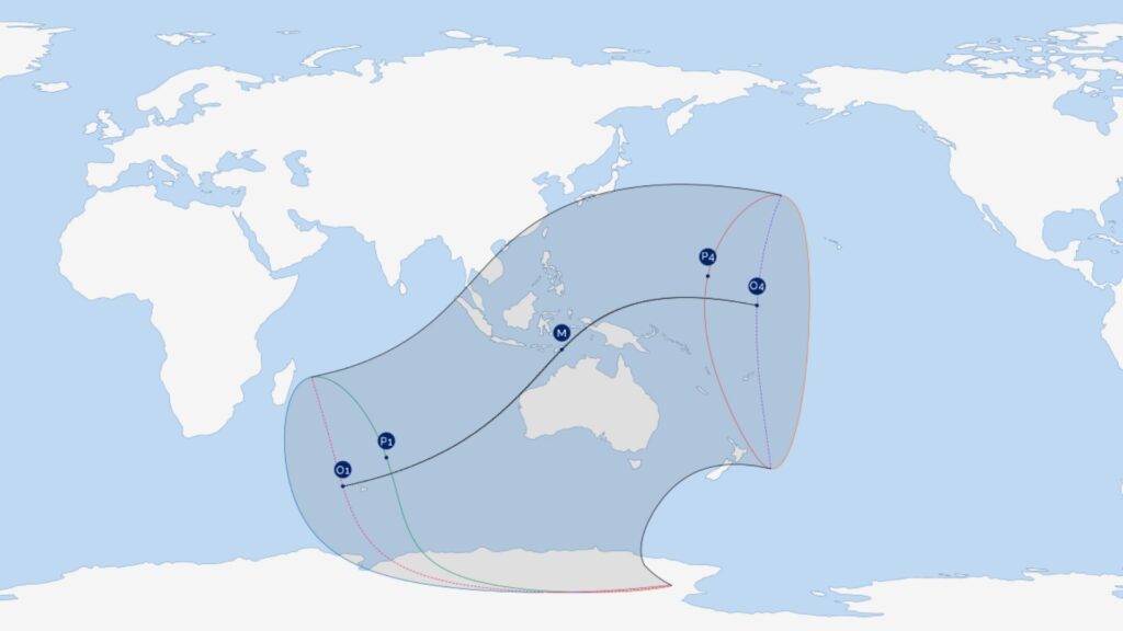 Visibilité de l'éclipse solaire du 20 avril 2023. // Source : IMCCE Visibilité de l'éclipse solaire du 20 avril 2023. // Source : IMCCE