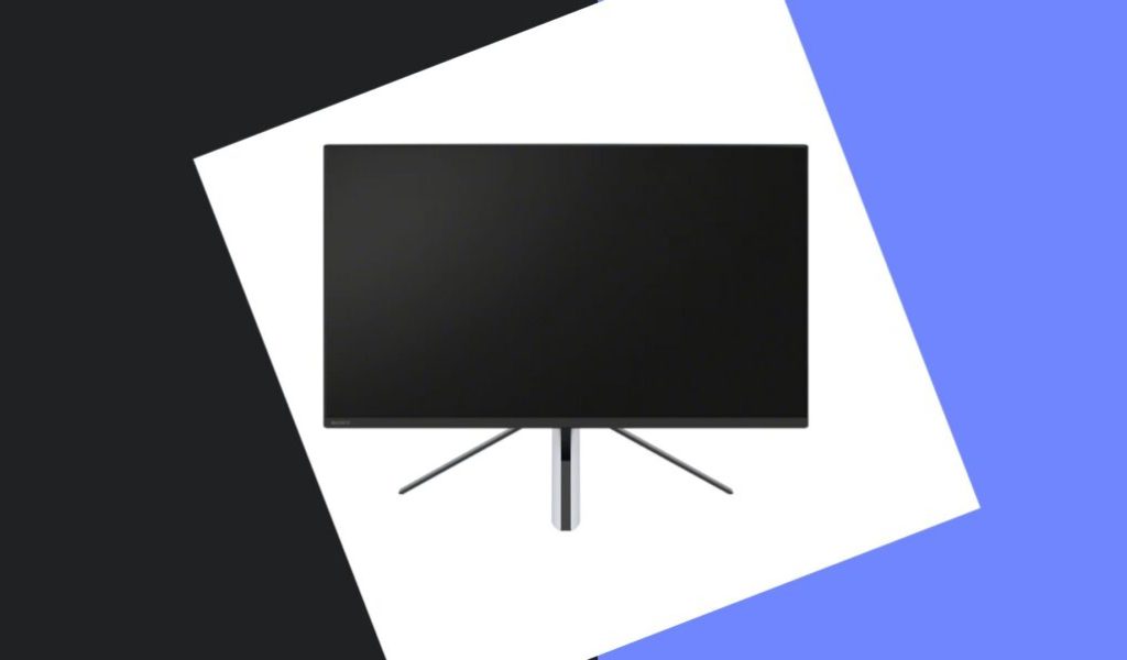Présentation du moniteur de gaming de Sony avec l'écran éteint // Source : montage Numerama Présentation du moniteur de gaming de Sony avec l'écran éteint // Source : montage Numerama