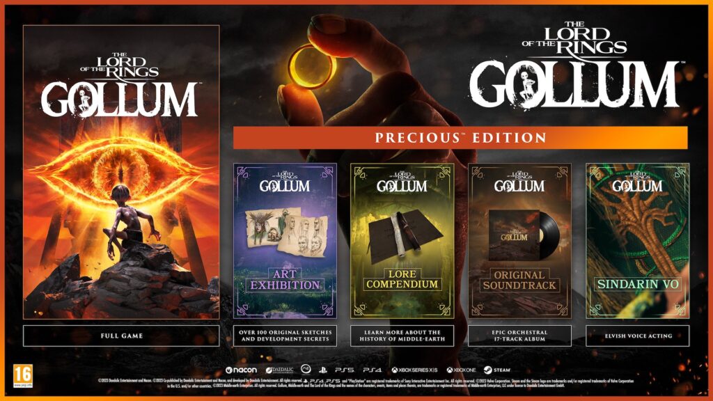 L'Édition Précieuse du jeu vidéo Gollum // Source : Nacon L'Édition Précieuse du jeu vidéo Gollum // Source : Nacon