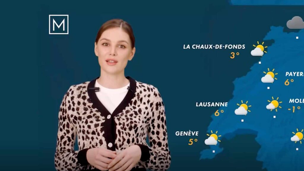 Jade, la présentatrice télé générée par IA // Source : M Le Média Jade, la présentatrice télé générée par IA // Source : M Le Média