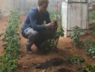 Matt Damon fait pousser des patates sur la planète rouge. // Source : Seul sur Mars Matt Damon fait pousser des patates sur la planète rouge. // Source : Seul sur Mars