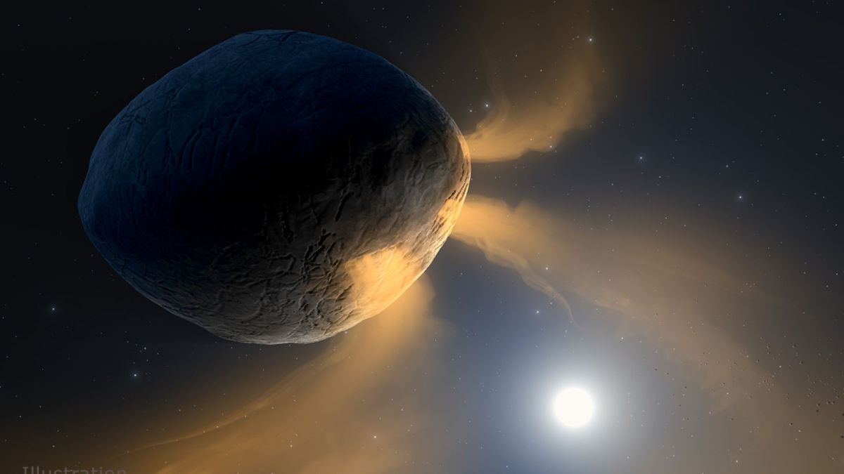 Vue d'artiste de Phaéton. // Source : NASA/JPL-Caltech/IPAC Vue d'artiste de Phaéton. // Source : NASA/JPL-Caltech/IPAC