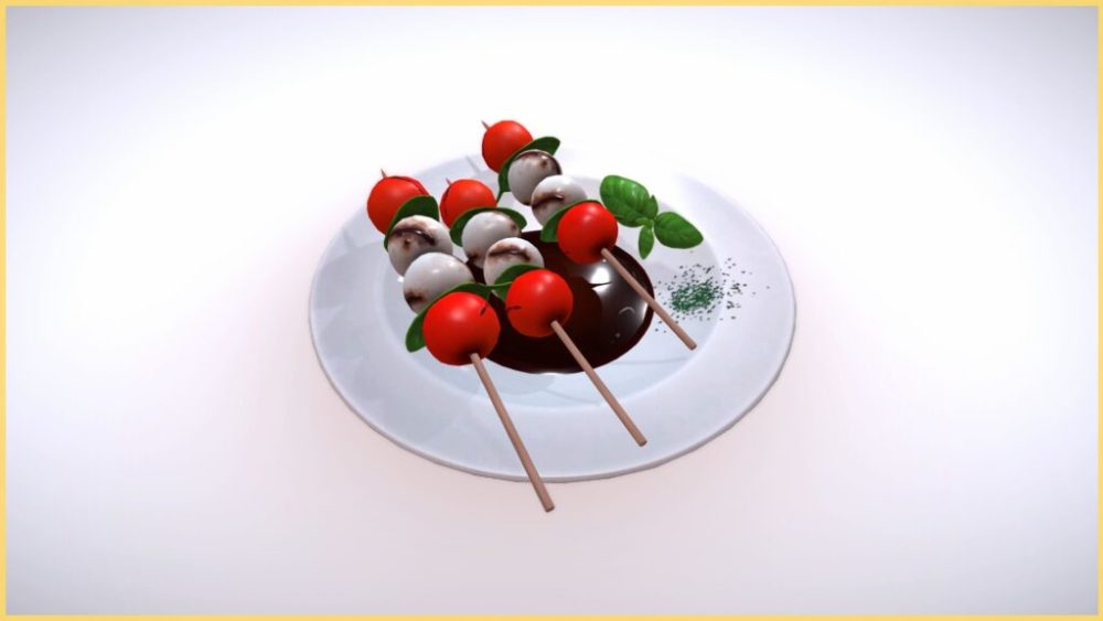 On a aussi fait un tomates-mozza à notre façon ! // Source : Capture d'écran On a aussi fait un tomates-mozza à notre façon ! // Source : Capture d'écran