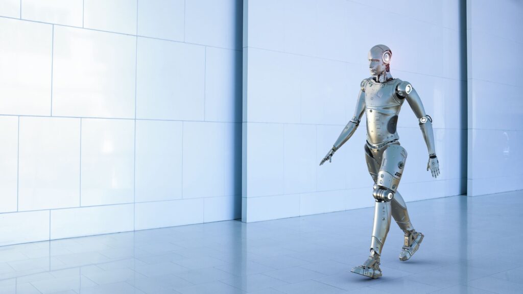 Les robots marcheurs sont toujours rares. // Source : Canva Les robots marcheurs sont toujours rares. // Source : Canva
