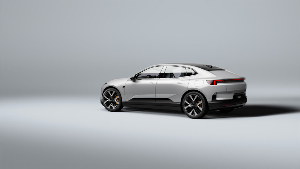 La Polestar 4, une voiture au style élancé // Source : Polestar La Polestar 4, une voiture au style élancé // Source : Polestar