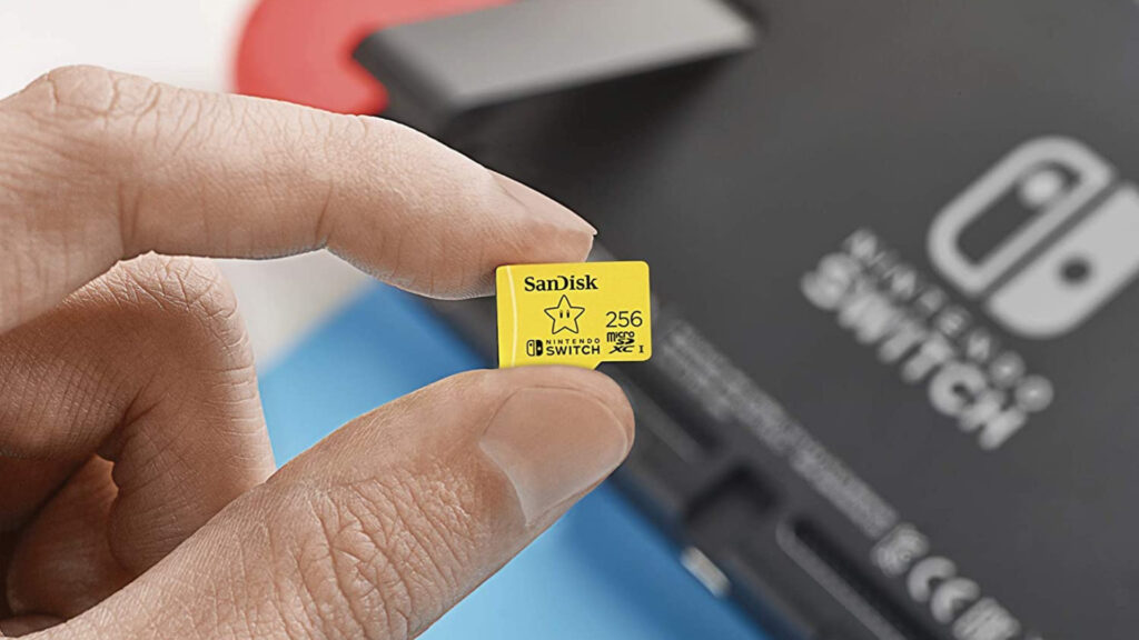 MicroSD 256 Go pour Nintendo Switch // Source : Amazon MicroSD 256 Go pour Nintendo Switch // Source : Amazon