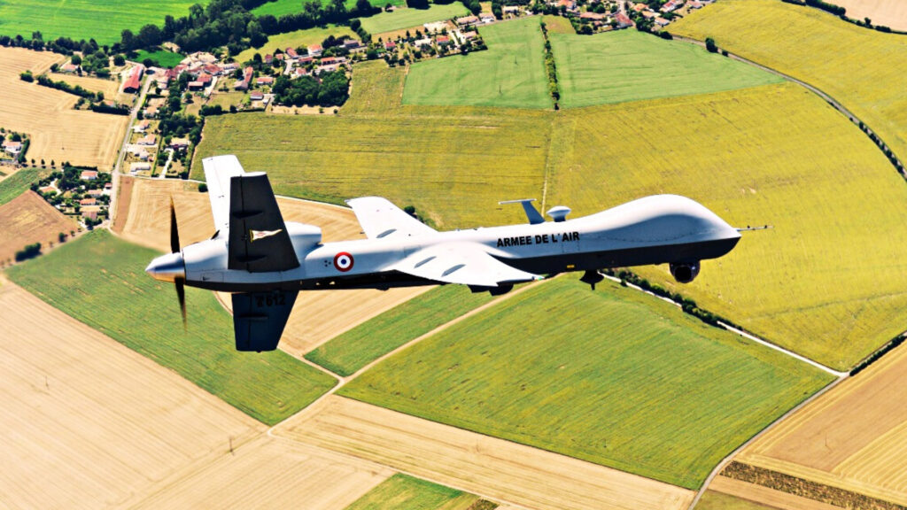 Un MQ9 Reaper de l'armée de l'air. // Source : Armée de l'air Un MQ9 Reaper de l'armée de l'air. // Source : Armée de l'air