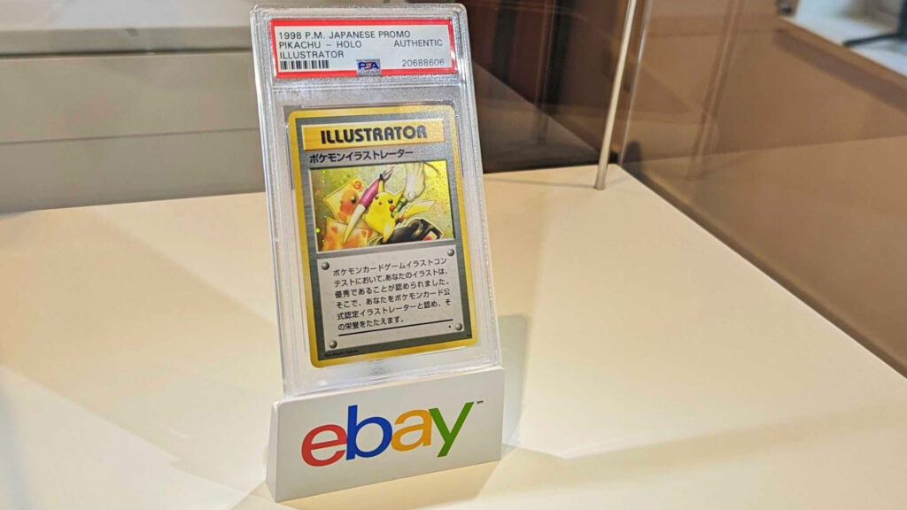 La Pikachu Illustrator authentifiée exposée au Gala TCG à Paris. // Source : Numerama La Pikachu Illustrator authentifiée exposée au Gala TCG à Paris. // Source : Numerama