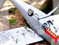 La carcasse du drone retrouvée dans la banlieue de Moscou. // Source : Twitter La carcasse du drone retrouvée dans la banlieue de Moscou. // Source : Twitter