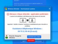 Un escroquerie au support technique. // Source : Malware Hunter Team Un escroquerie au support technique. // Source : Malware Hunter Team