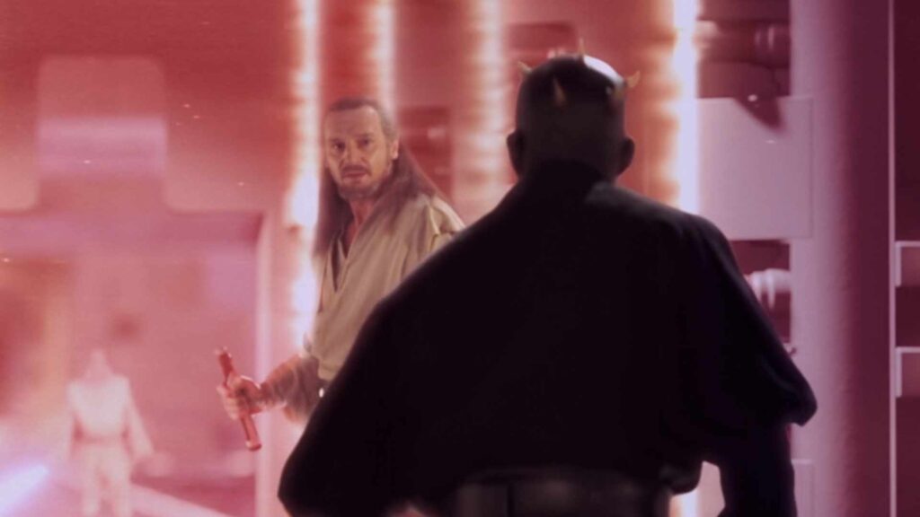 Dans La Menace Fantôme, Qui Gon Jin s'était servi de ces boucliers pour méditer // Source : Lucasfilm Dans La Menace Fantôme, Qui Gon Jin s'était servi de ces boucliers pour méditer // Source : Lucasfilm