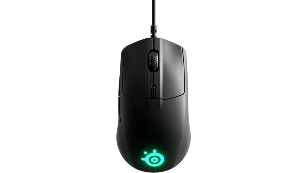 La souris SteelSeries Rival 3 vue de dessus // Source : Amazon La souris SteelSeries Rival 3 vue de dessus // Source : Amazon