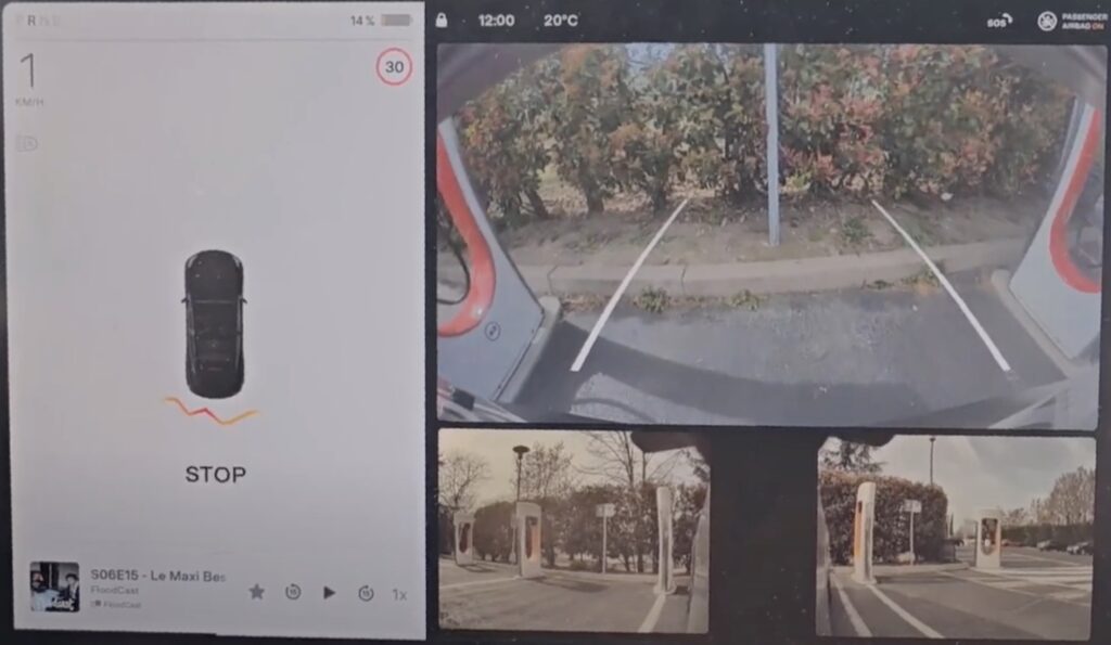Les indications avec Tesla Vision ne sont pas pertinentes // Source : Bob JOUY Les indications avec Tesla Vision ne sont pas pertinentes // Source : Bob JOUY