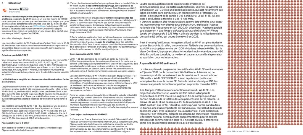 Le tweet de l'enfer de Numerama en entier. // Source : Numerama Le tweet de l'enfer de Numerama en entier. // Source : Numerama