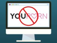 Restriction sur le site YouPorn. // Source : Wikimedia/CC/YouPorn ; Canva