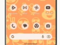 Le fond d'écran des emojis de Google. // Source : Numerama